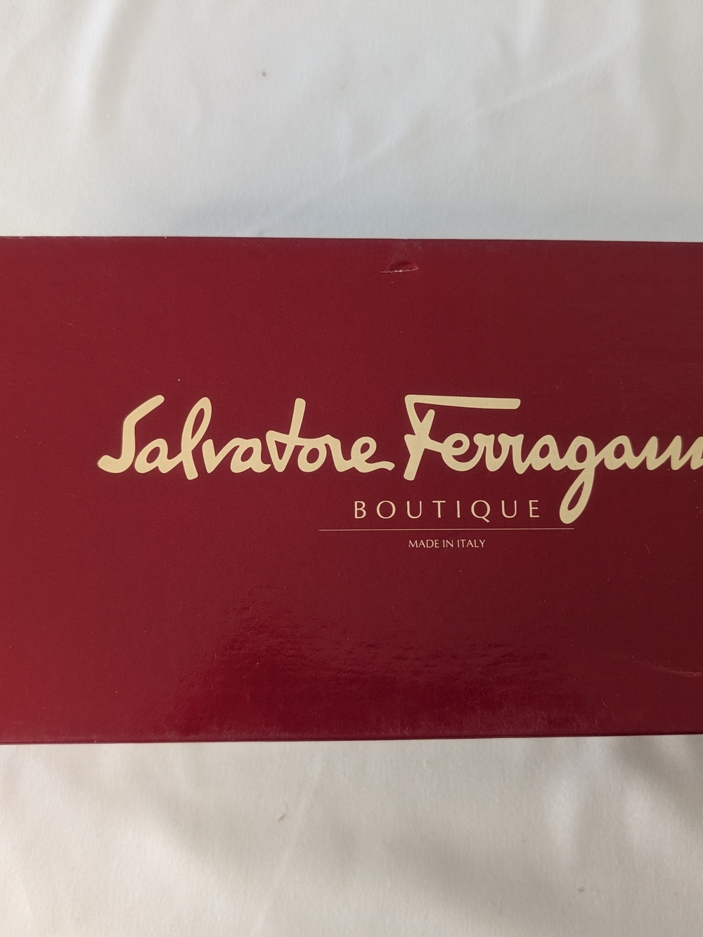 Salvatore Ferragamo Ballet Flat Gold Black Boutique Size 8 AAA